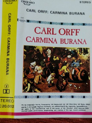Carmina Burana Carl Orff cassette like new, classical music