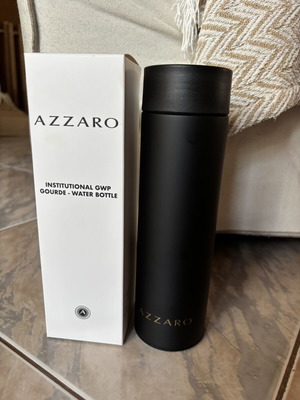 Azzaro original stainless water bottle new with box black color