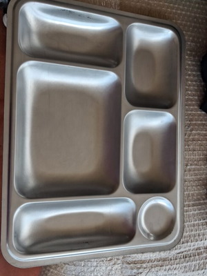 Stainless steel tray for Greek army, 1980
