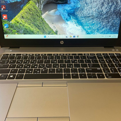 HP EliteBook 850 G4 laptop refurbished with Intel Core i5, 8GB RAM, 128GB SSD, backlit keyboard