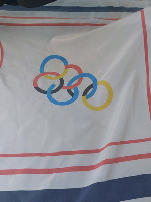 Olympic Airways Tseklenis flight attendant scarf 1978 VIP like new