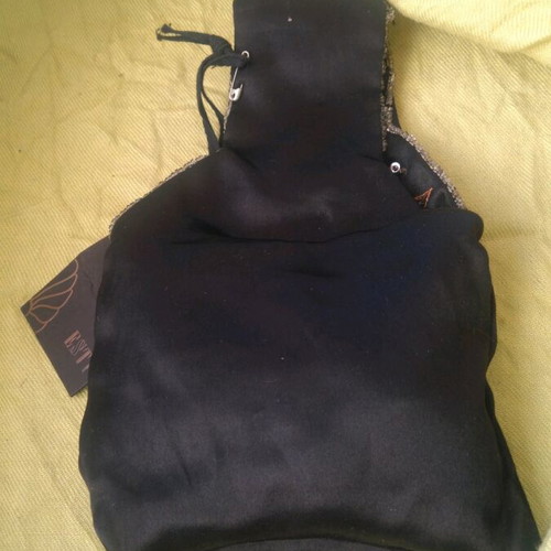 Esti bag embroidered with sequins, new, handheld