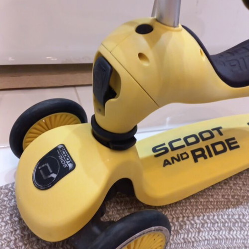 Scoot and Ride Kick Scooter used, adjustable height for 15 months to 5 years