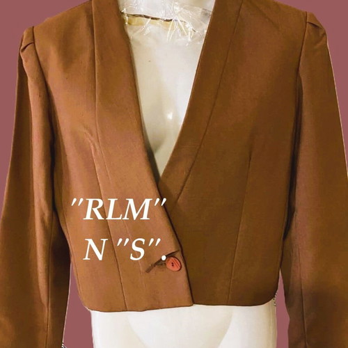 Only set dress and crop jacket brown like new, sizes XS/S