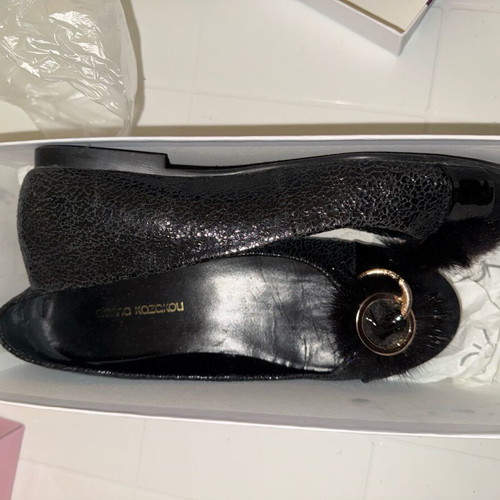 Gianna Kazakou black ballerinas size 38 like new