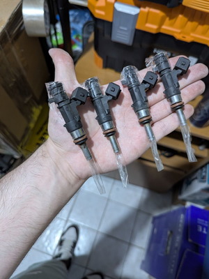 Bosch 0280158167 fuel injectors used, set of 4 for Fiat Alfa Romeo 1.4 T-Jet