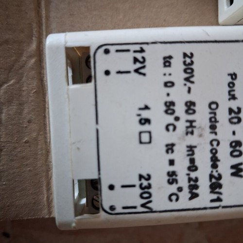 Electronic Lighting Transformers WP-60 12V 20-60W set of 3 new