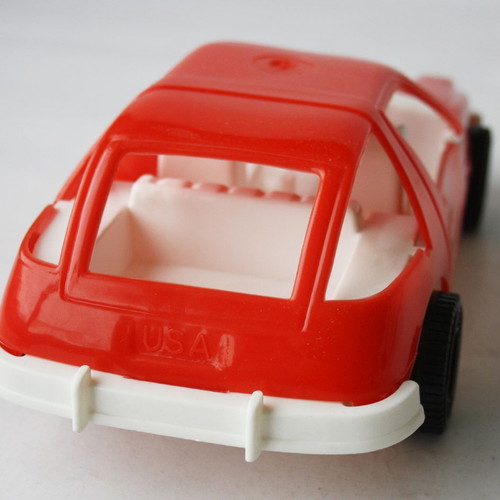 Plastic car Pirelli vintage 80's Grecostyl USA new 23cm
