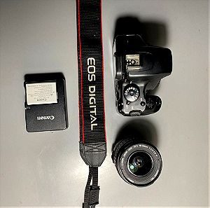 Canon EOS 1000D Μαύρη + φακός Canon -18-55mm + φορτιστής error 99