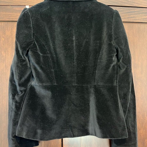 Massimo Dutti velvet jacket black like new