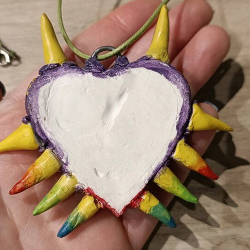 Majora's Mask pendant new handmade with clay and hand-painted