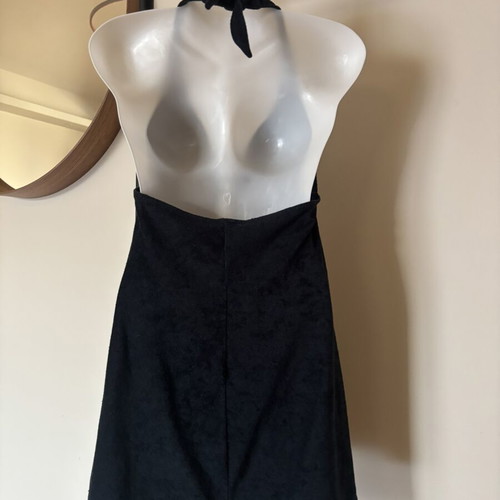 Ralph Lauren terry dress M like new, black, halter neck