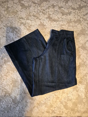 Zara women's denim jeans like new, dark blue, size L