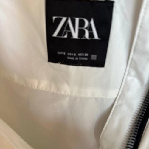 Zara jacket used, white, size S