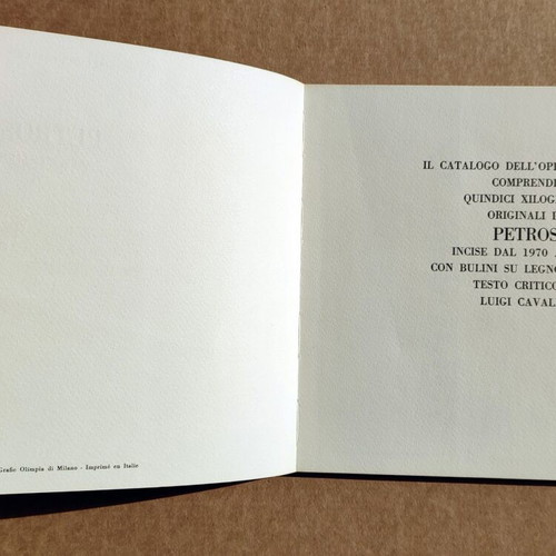 Petros Papavassiliou Engraved Works book used, Italian