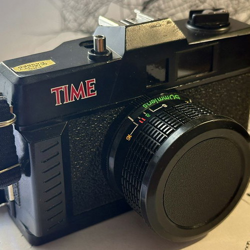 Time Film Camera used, vintage 1980s–1990s design