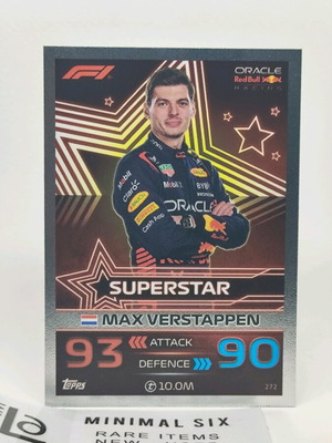 Συλλεκτική κάρτα Max Verstappen Topps Turbo Attax 2023 σαν καινούργιο