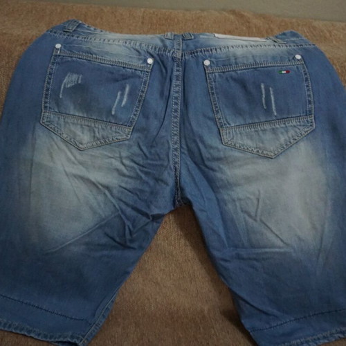 Men's denim shorts like new, size L, blue