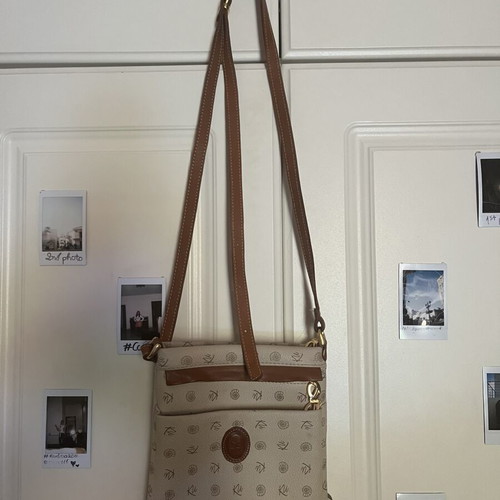 Crossbody bag like new, beige and brown
