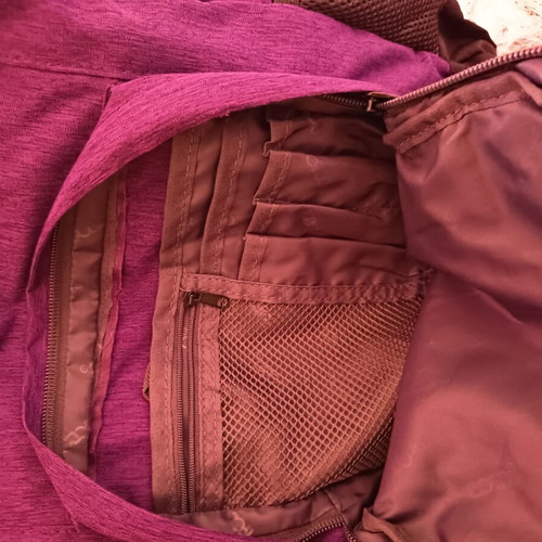Polo school backpack like new with multiple compartments and waterproof cover