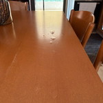 Handmade extendable dining table with 6 chairs