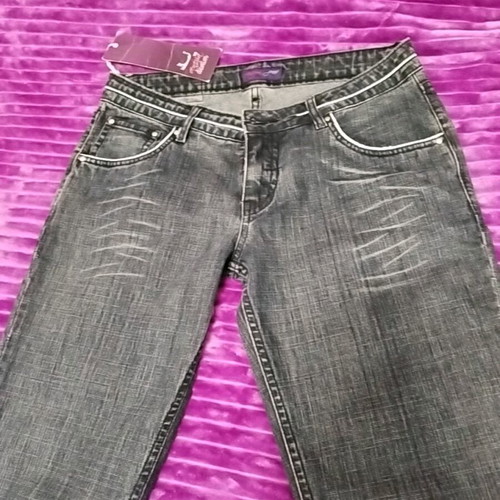 Denim jeans dark blue new, size S–M