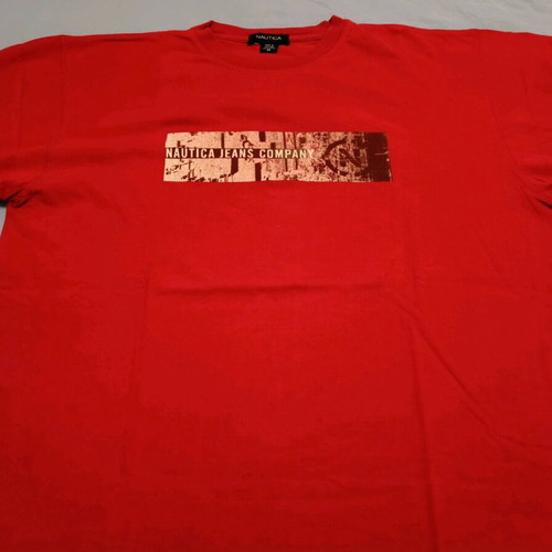 Nautica men's tshirt red size medium like new
