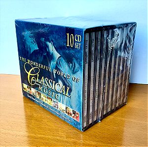 ΣΦΡΑΓΙΣΜΕΝΟ - THE WONDERFUL WORLD OF CLASSICAL MUSIC - 10  CD BOX SET - 10 CD ΚΛΑΣΣΙΚΗ ΜΟΥΣΙΚΗ
