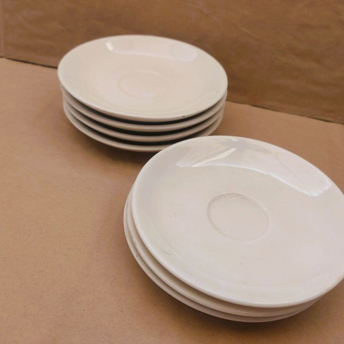 Vintage porcelain saucers new, pack of 7 pieces