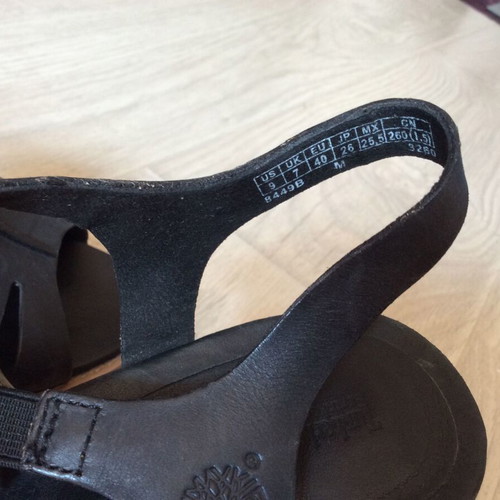 Timberland Tallulah May Cross Band Sandals used, size 40, black