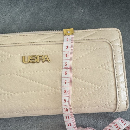 U.S. Polo Assn Cream Wallet like new