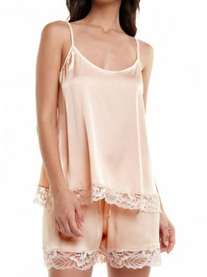 Miss Rosy Baby Doll Ethereal XL καινούργιο, ροζ σατέν με δαντέλα