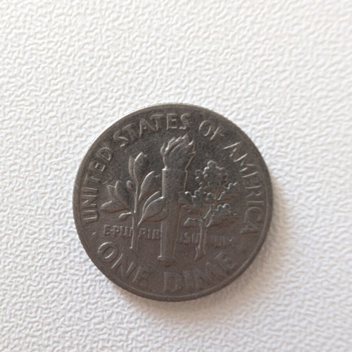 United States One Dime Coin 1970 used