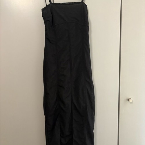 Makis Tselios black shiny midi dress like new, Xsmall/small