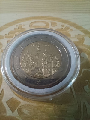 Lithuania 2 euro 2020 Hill of Crosses coin uncirculated in capsule