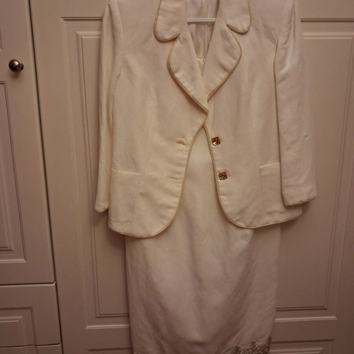 Dress with blazer sleeve three-quarter, like new, size M
