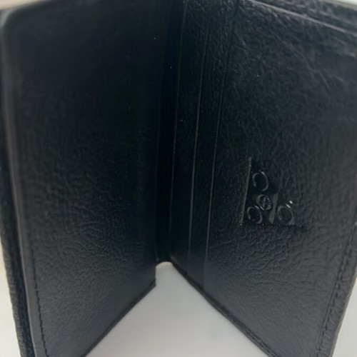 Black leather card holder and wallet like new