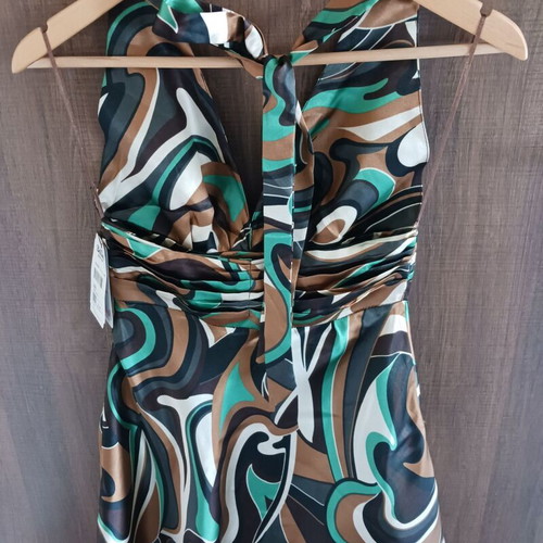 Bellino dress new, short, black and green