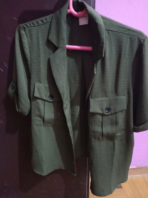 Khaki short-sleeve shirt medium or small