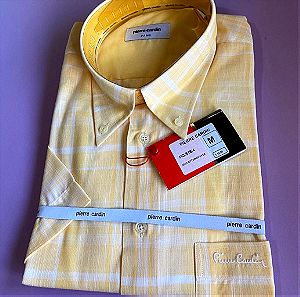 Pierre Cardin ολοκαίνουργιο  πουκάμισο με κοντά μανίκια Medium