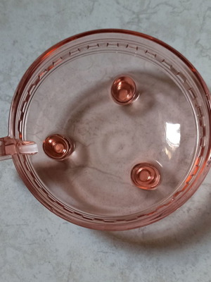Rosaline glass dessert bowl set of 6 like new, 1930s vintage