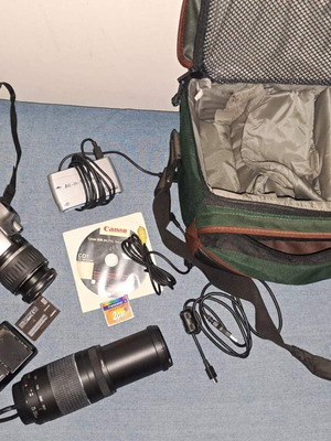 Canon EOS 300D φωτογραφική μηχανή DSLR σαν καινούργιο με φακούς και αξεσουάρ