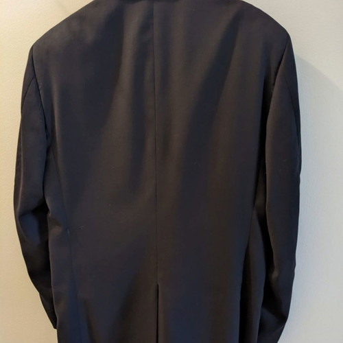 Rogetto Men's Suit used, 100% Wool Blue Jacket