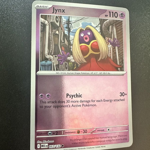 Jynx 057/132 Mega Evolution Reverse Pokemon card