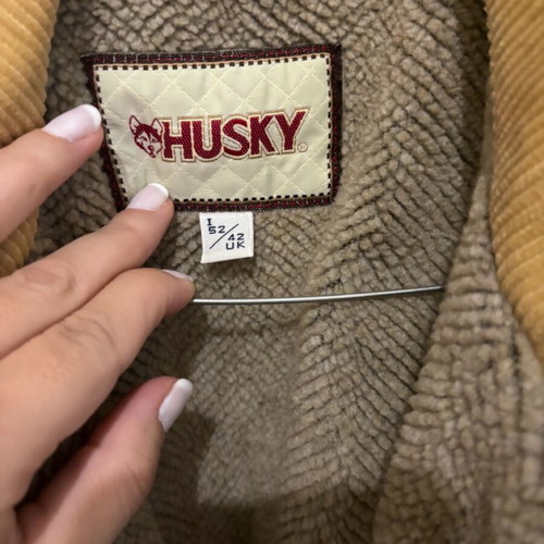 Unisex jacket used, gray and beige, size XL