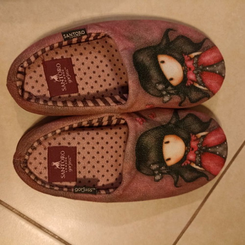 Santoro Gorjuss slippers for girls size 35-36 used, authentic
