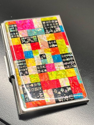 Najeonchilgi card holder like new with artificial lacquer and mother of pearl