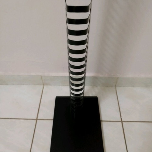 CD stand metal floor holder like new, black, 45 slots
