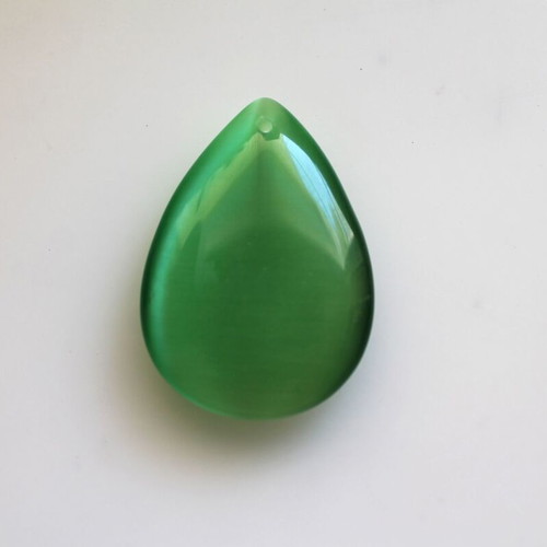 Cat's Eye pendant making set 10 pieces new, 50x35mm
