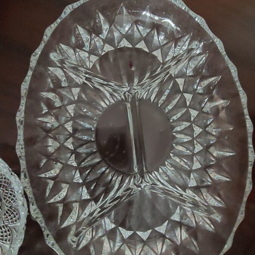 Vintage dessert plates, bowls, nut dish, candle holders set of 29 like new